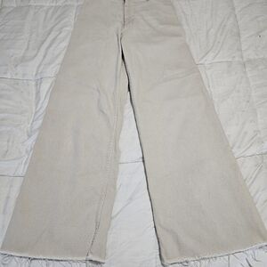 Zara ladies jeans beige size 4
